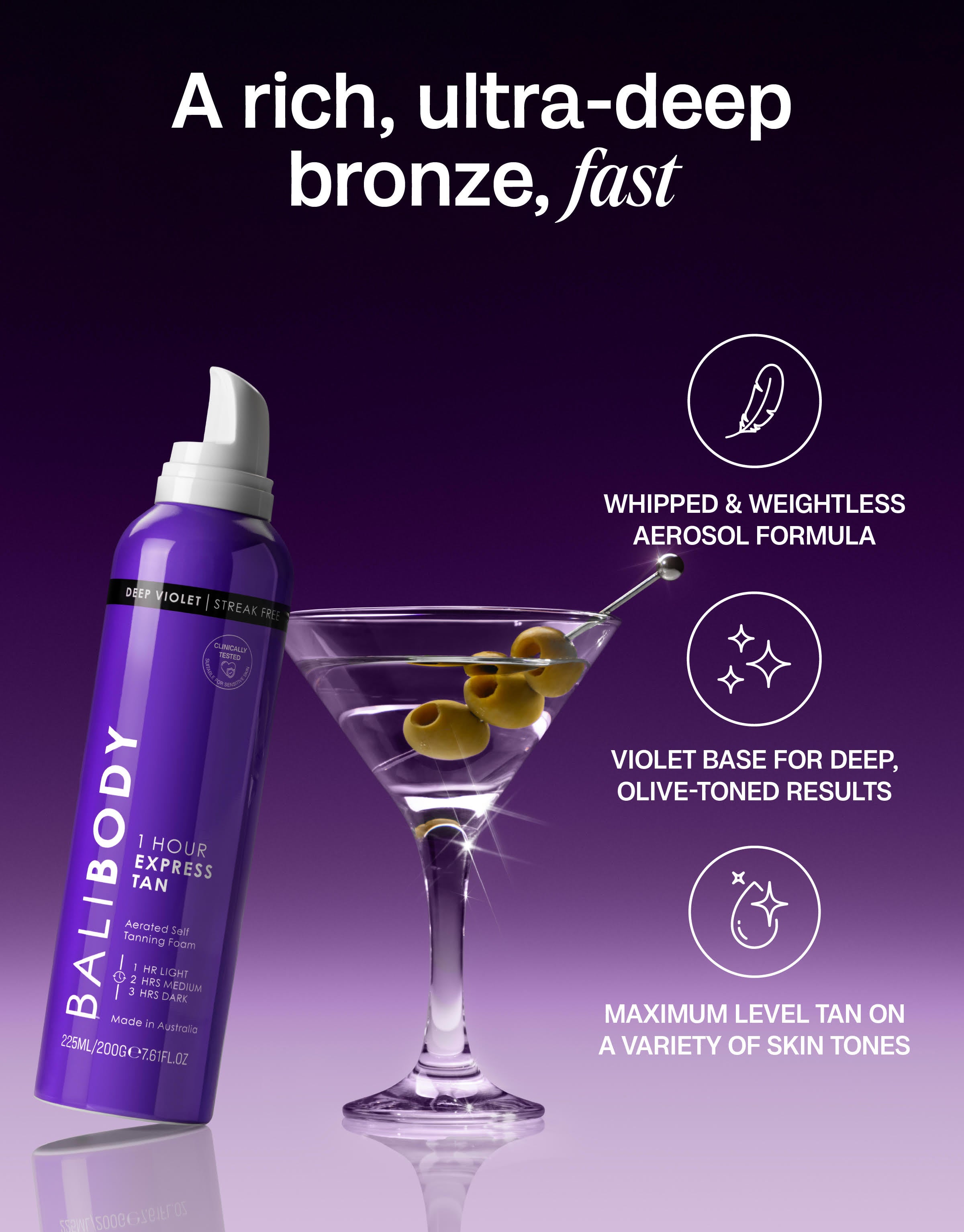 Deep Violet Express Self Tan Set