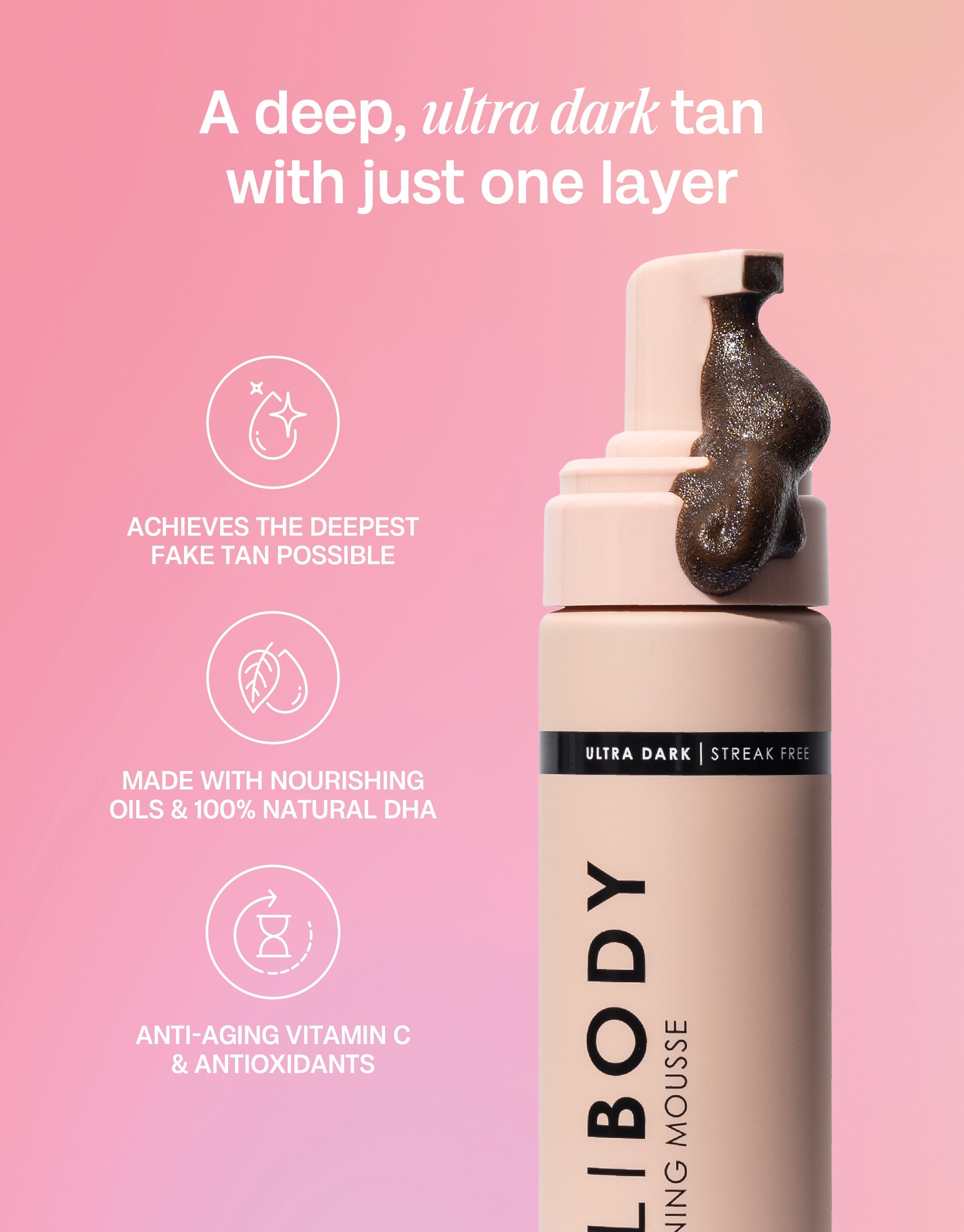 Ultra Dark Self Tanning Mousse Set